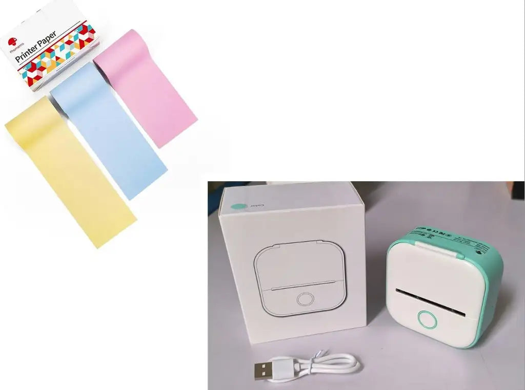 Portable Mini Printer for Students and Hobbyists, Bluetooth Thermal Label Printer - SJB-DIAMOND ELITES