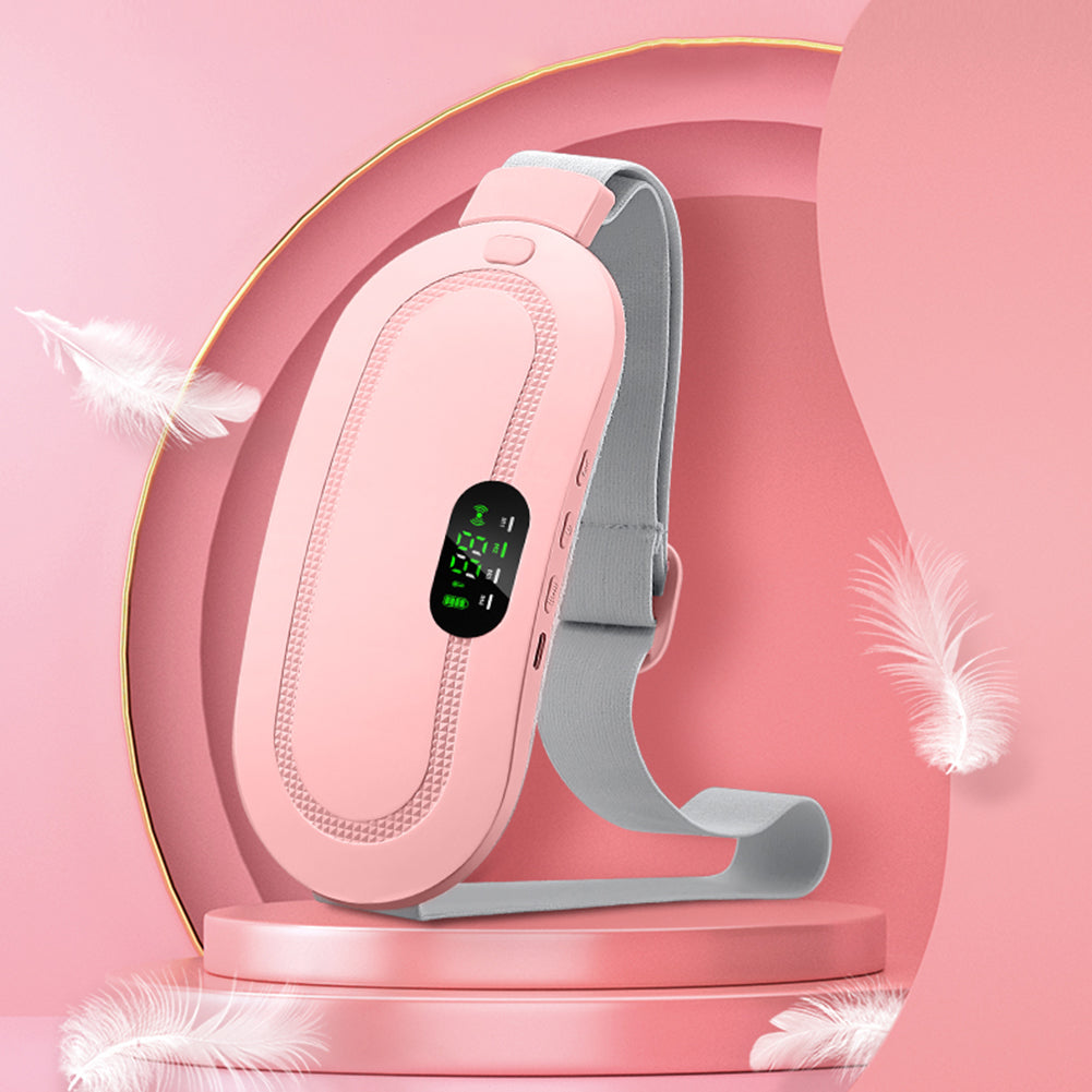 Menstrual Heating Pad Smart Warm Belt Relief Waist Pain Cramps Vibrating Abdominal Massager Electric Waist Belt Device Pi-Mart