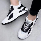 Fashion Black White Sneakers Casual Outdoor Lightweight Breathable Sports Shoes For Men Pi-Mart