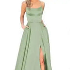 Solid Color Long Slimming And Shoulder Hollow Girlfriends Fashion Bridesmaid Party Dress - SJB-DIAMOND ELITES