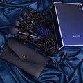 Blue 10 Makeup Brushes Set Pi-Mart