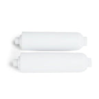 Great Value RV Water Filter 2 Pack for RV/Marine/Camping/Garden/Bathtub Use, F200-2, Activated Carbon Block, White
