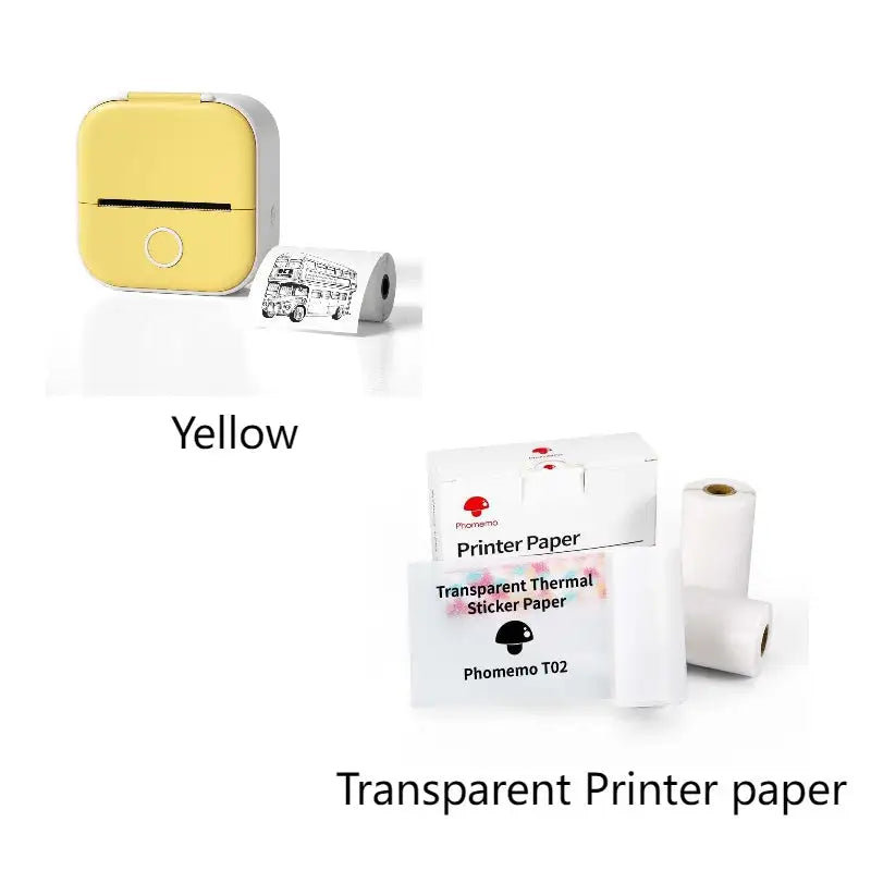 Portable Mini Printer for Students and Hobbyists, Bluetooth Thermal Label Printer - SJB-DIAMOND ELITES