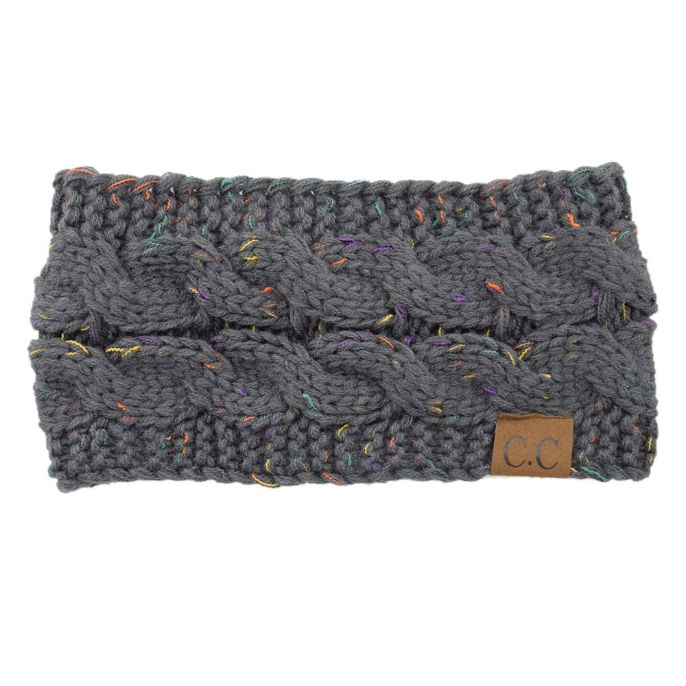 European And American Knitted Hairband Wool Variegated Pi-Mart
