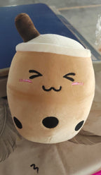 Cute Fruit Drink Plush Stuffed Soft Strawberry Milk Tea Plush Boba Tea Cup Toy Bubble Tea Pillow Cushion Kids Gift Pi-Mart