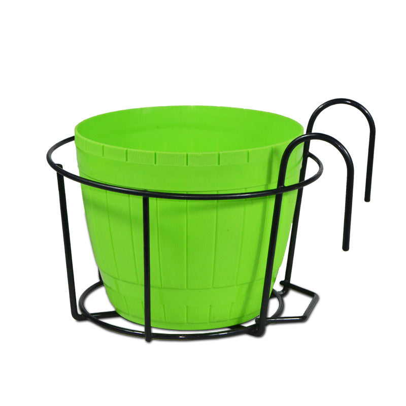 Potted flower wall hanging