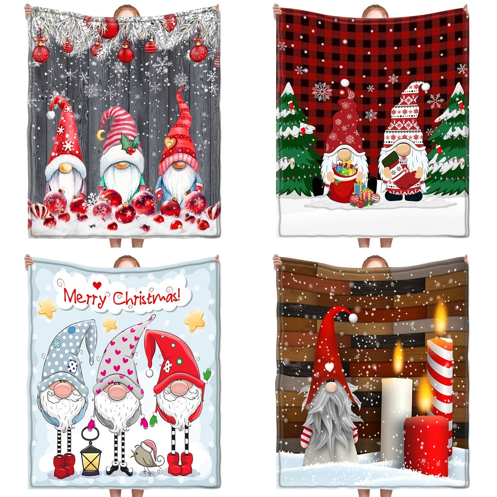 1pc Christmas Throw Blanket, Christmas Party Decorations Blanket, New Year Gift Bed Blanket, Christmas Gift For Couch Bed Sofa Office Camping