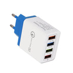 USB Charger Quick Charge 3.0 4 Phone Adapter For Tablet Portable Wall Mobile Charger Fast Charger Pi-Mart