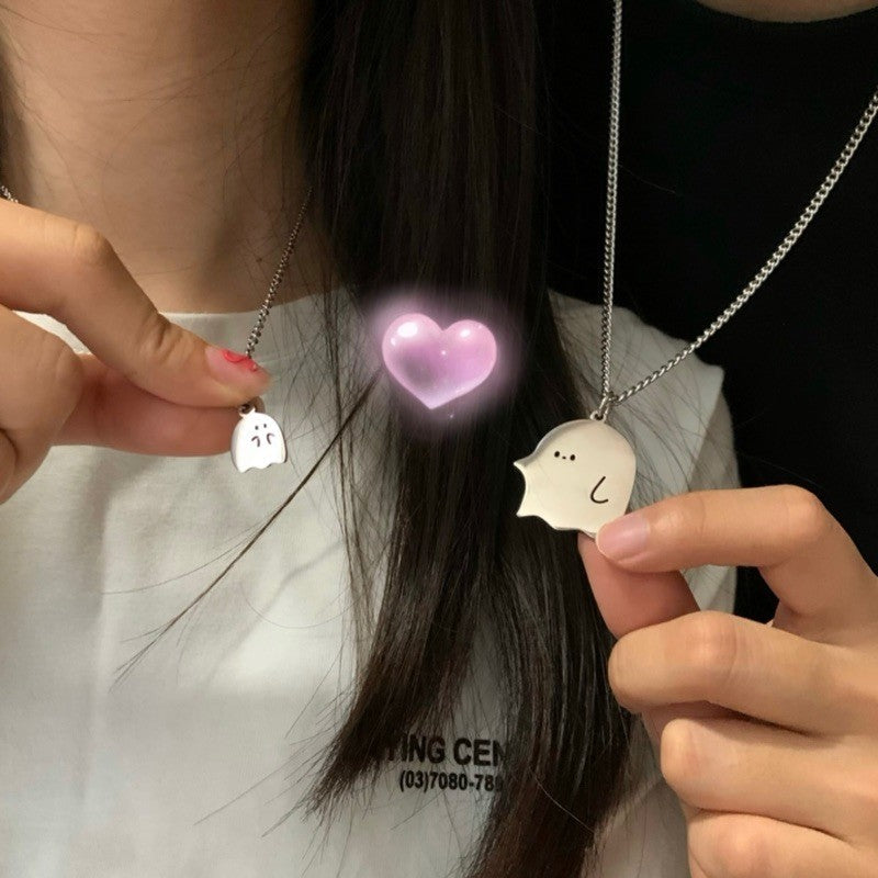 Cute Ghost Little Monster Necklace Pi-Mart