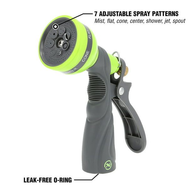 Flexzilla 7-Pattern Adjustable Pistol Grip Garden Hose Nozzle
