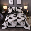 Home textile marbled black and white duvet cover bedding Pi-Mart