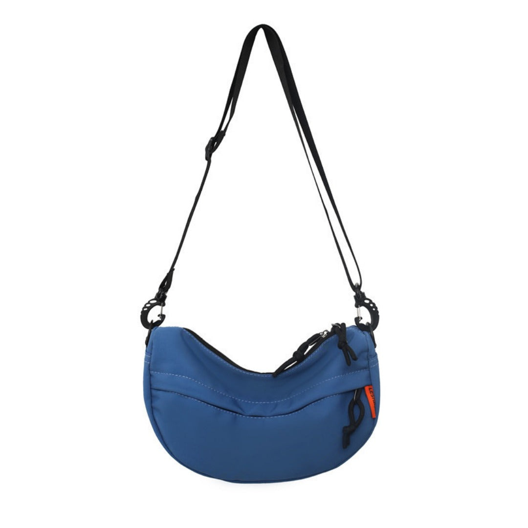 Men's shoulder bag, saddle round bottom bag, satchel fashion unisex small crossbody bag, women's simple crossbody bag - SJB-DIAMOND ELITES