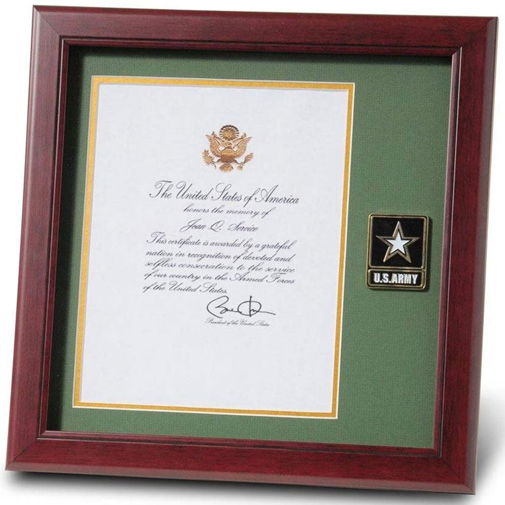 Go Army Presidential Memorial Certificate Frame with Medallion - 8 x 10 inch. The Military Gift Store