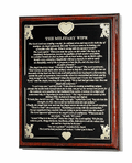 Military Wife Engraved Plate Plaque The Military Gift Store