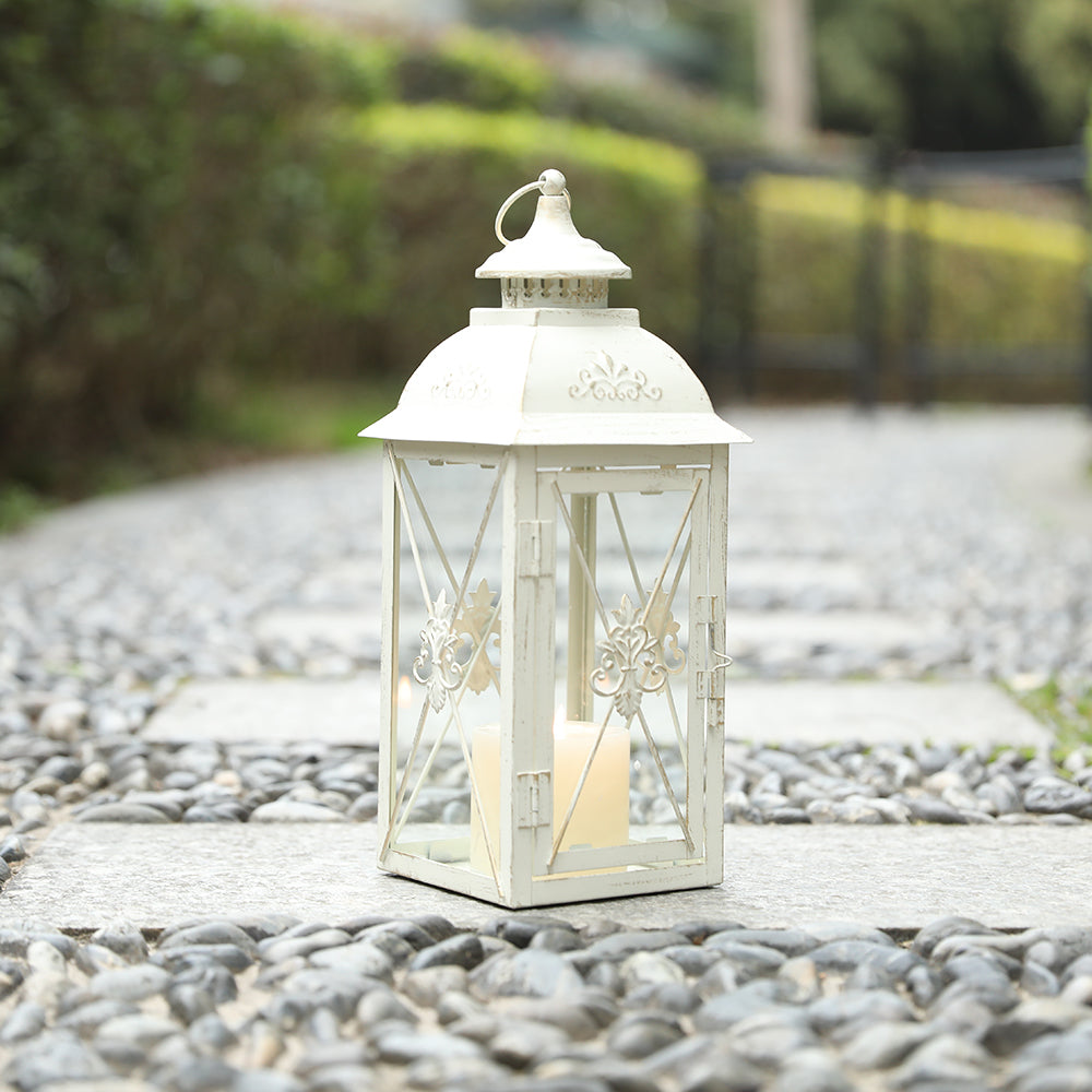 13.5'' Vintage Metal High Decorative Hanging Lantern Candle Holder Lootquake LLC