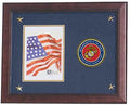 Flags Connections U.S. Marine Corps Picture Frame with Medallion and Stars - 5 x 7 inch The Military Gift Store