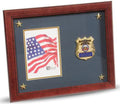 Flag Connections Police Department Medallion Picture Frame with Stars, 5 by 7-Inch. The Military Gift Store