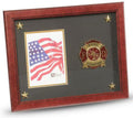 Flag Connections Firefighter Medallion Picture Frame with Stars, 5 by 7-Inch. The Military Gift Store