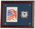 Flag Connections United States Coast Guard Vertical Picture Frame with Medallion and Stars The Military Gift Store