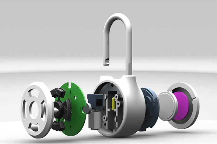 Smart padlock direction button password lock Bluetooth electronic lock Pi-Mart