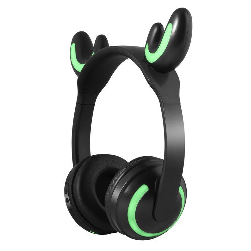 Interesting New Kids Headphones Wireless Bluetooth In Cat Ears Headphones Style With Noise Reduction Live Breathing Lights Glare and LED Lights - SJB-DIAMOND ELITES
