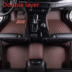 Fully Surrounded Car Leather Floor Mat Pad All Weather Protection Pi-Mart