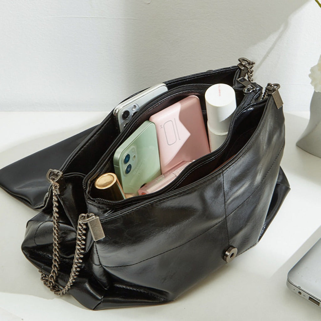 Crossbody shoulder quilted large capacity bag women, versatile commuter bag, chain crossbody bag, shoulder bag - SJB-DIAMOND ELITES