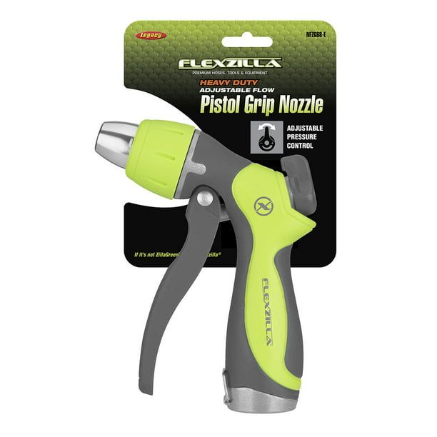 Flexzilla? Heavy Duty Adjustable Flow Pistol Grip Garden Hose Nozzle