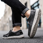 Leather Pedal Driving Leisure Lazy Men's Shoes Pi-Mart