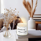 Lavender Bliss Bridal Shower Candle - 3.5oz Soy Wax Scented Candle with True Love & Happy Ever After Aroma, Ideal for Engagement, Bachelorette Party & Wedding Gifts, Infused with Lavender Essence, Wedding Favor Candle|Elegant Lootquake LLC