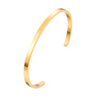 Unisex Stainless Steel Bangle Bracelet Pi-Mart