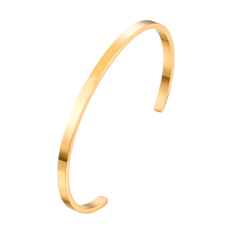 Unisex Stainless Steel Bangle Bracelet Pi-Mart