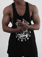Men's Plus Size Graphic Wide Strap Tank