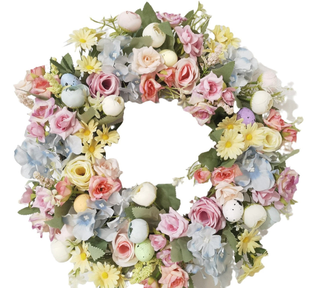 Valentine Easter Rose Tea Bag Hydrangea Wreath Pi-Mart