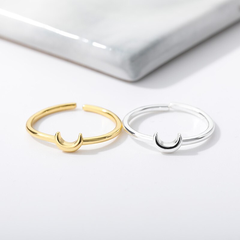 Small Crescent Aesthetic Ring - SJB-DIAMOND ELITES