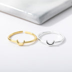 Small Crescent Aesthetic Ring - SJB-DIAMOND ELITES