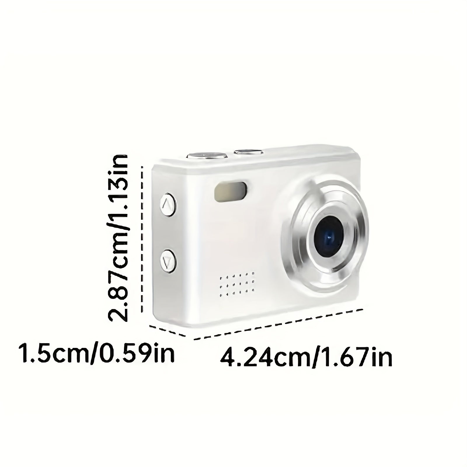 [Autofocus | 16x Zoom] 56MP Autofocus Mini Digital Camera, 16x Zoom | 2.8-inch Screen, 16GB SD Card, Shock-proof | Travel, Vlog, For Adults, Birthday Gifts For Friends And Beginners, Small Keychain Camera Lootquake LLC