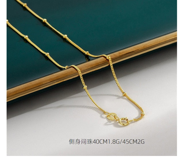 18K Gold Plated Necklaces Pi-Mart