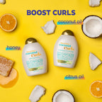 OGX Quenching + Coconut Curls Moisturizing Daily Conditioner with Honey, 13 fl oz - SJB-DIAMOND ELITES