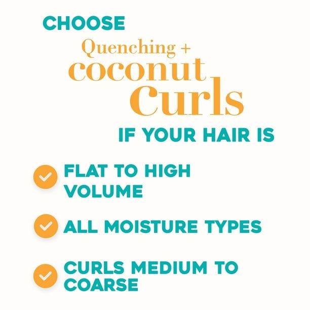 OGX Quenching + Coconut Curls Moisturizing Daily Conditioner with Honey, 13 fl oz - SJB-DIAMOND ELITES