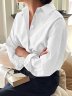 Simple Casual Long Sleeve Solid Color Shirt With Pocket - SJB-DIAMOND ELITES