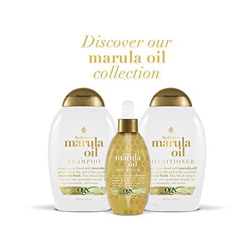 Ogx Hydrate Plus Marula Oil Serum Elixir with Dropper, 3.8 Oz EasyOptionXY LLC