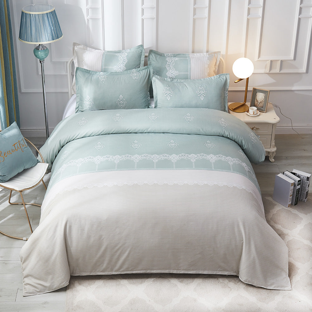 Luxury Comforter Bedding Set Printed Duvet Cover Pillowcases Pi-Mart