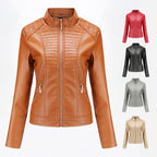 Women's motorcycle leather jacket Pi-Mart