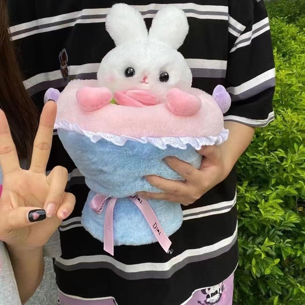 Bouquet Rabbit Cartoon Plush Doll Pi-Mart