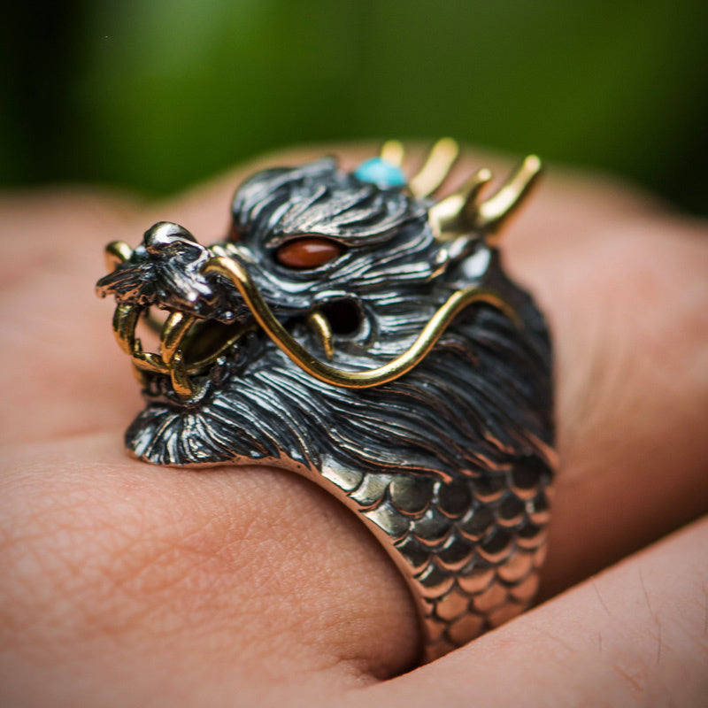 Handmade dragon ring Pi-Mart