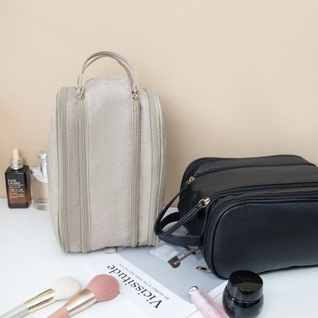 Makeup bag with compartments, Multifunctional cosmetic bag women's large capacity, portable storage bag, partition travel toilet bag, makeup bag organizer, - SJB-DIAMOND ELITES