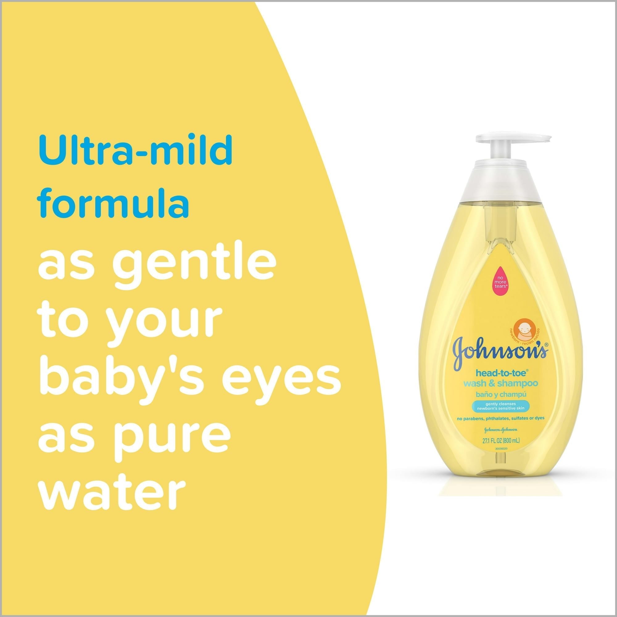 Johnson's Head-To-Toe Tearless Gentle Baby Wash & Shampoo, 3.4 fl. oz EasyOptionXY LLC