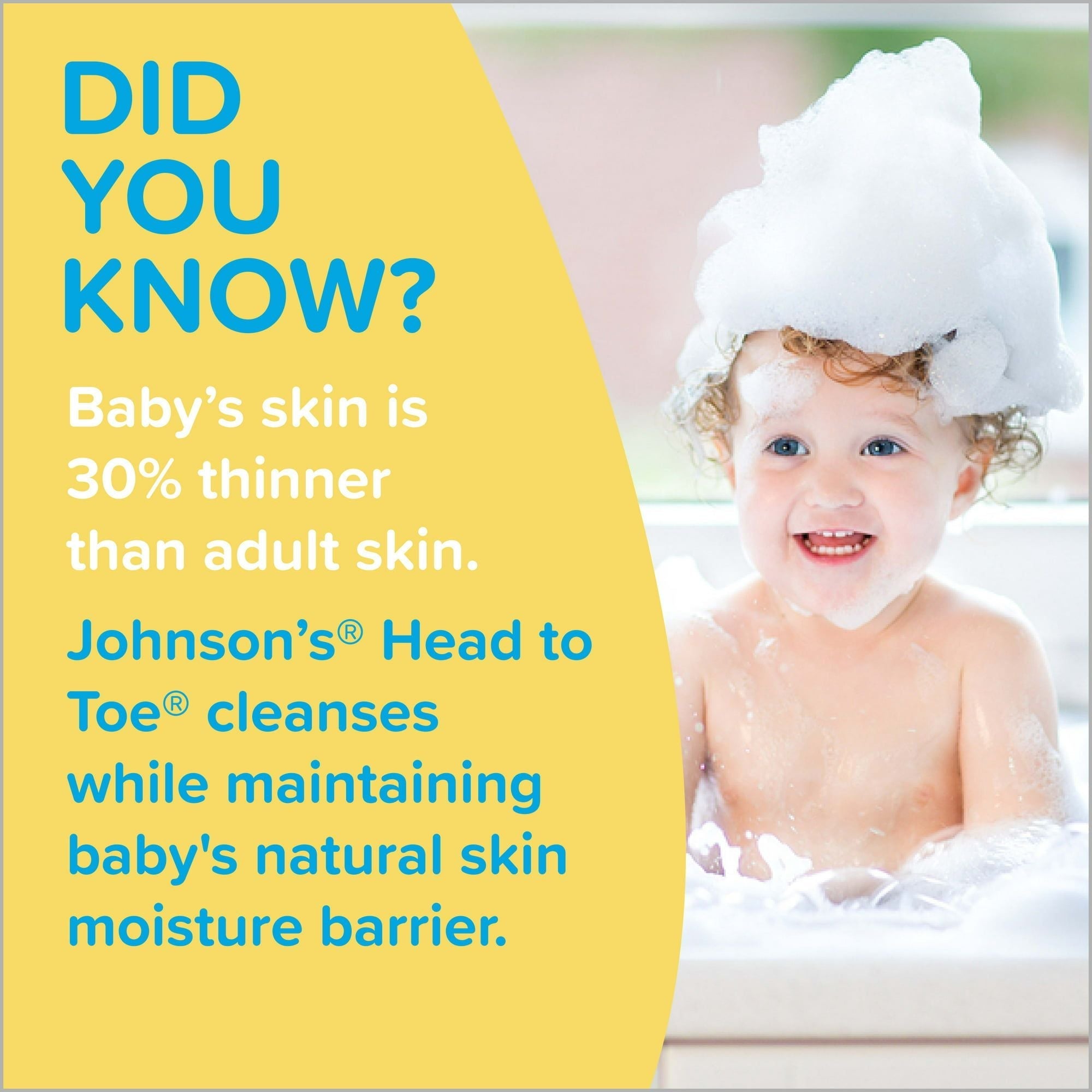 Johnson's Head-To-Toe Tearless Gentle Baby Wash & Shampoo, 3.4 fl. oz EasyOptionXY LLC