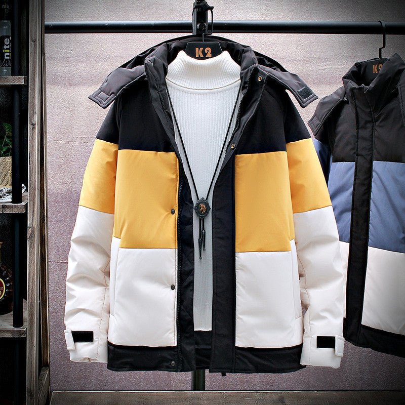 Youth Warm And Thick Hooded Cotton Jacket Pi-Mart